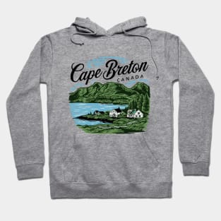 Cape Breton Canada. Retro Hoodie